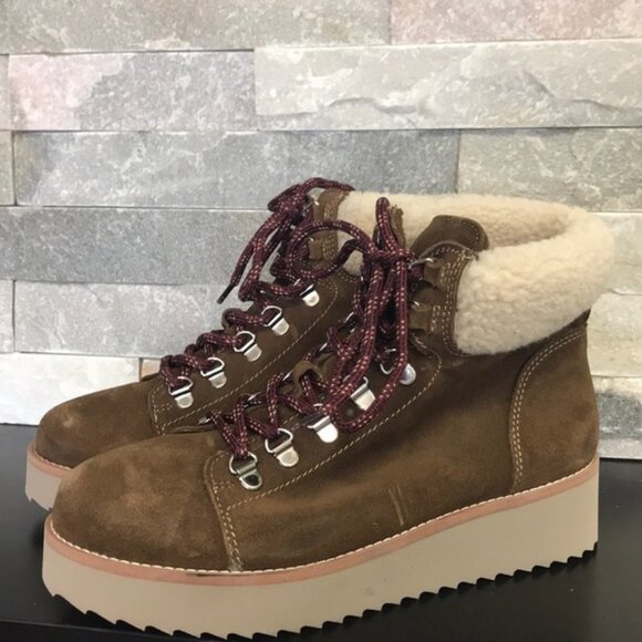 SAM EDELMAN Franc Hiking Faux Shearing Boot - Picture 2 of 10